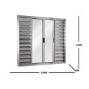 Ver imagem 3 de Janela de Alumínio Veneziana 100x120cm 6 Folhas Central Ecosul Esquadrisul