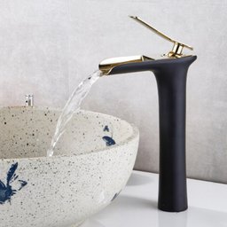 Torneira Cascata Monocomando Luxo Misturador Quente Frio Banheiro Bancada Cuba Cobre - 2
