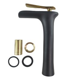 Torneira Cascata Monocomando Luxo Misturador Quente Frio Banheiro Bancada Cuba Cobre - 8