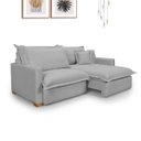 Ver imagem 1 de Sofá Retrátil Reclinável com Molas Ensacadas Osíris Tecido Linho 2,00m