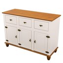 Ver imagem 1 de Balcão Buffet Joy Moderno 3 Portas 3 Gavetas MDF 130cm Off White Joy