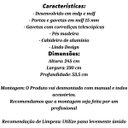 Ver imagem 5 de Guarda Roupas Casal Londres Triplex Grande 5 Portas 6 Gaveta