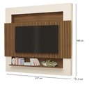 Ver imagem 2 de Painel Suspenso Riviera Ripado 217cm para Tv até 75 Polegadas Carvalho New Off White Luapa