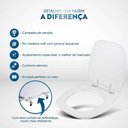 Ver imagem 5 de Assento Sanitario Decorado Borboleta Flex para Vaso Deca