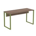 Ver imagem 1 de Mesa Escritório P25 Tub Pandin 150 Cm Largura X 70 Cm Profundidade Tampo Mdp Walnut Pé Aço