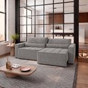 Ver imagem 1 de Sofa Cama 200cm Retratil e Reclinavel 3 Lugares Nepal