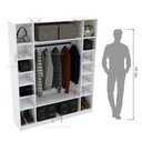 Ver imagem 4 de ARMÁRIO COLMEIA CABIDEIRO TORRES M18.2020.B (CLOSET, LOJA) MUNDI MOVEIS