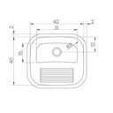 Ver imagem 3 de Tanque de Encaixe para Embutir Hera 25l em Aço Inox Polido 40x40 - Tramontina 94403407