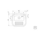 Ver imagem 7 de Tanque de Encaixe para Embutir Hera 25l em Aço Inox Polido 40x40 - Tramontina 94403407