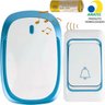 Campainha sem Fio Facil Instalação 36 Toques Ajustáveis Volume Led Indicador Resistência a Água Inte - 1