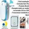 Campainha sem Fio Facil Instalação 36 Toques Ajustáveis Volume Led Indicador Resistência a Água Inte - 5