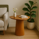 Ver imagem 3 de Mesa Lateral Aracajú Orgânica Base Cônica Moderna para Sala