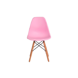 Cadeira Decorativa Assento Rosa Base Estilo Eiffel Madeira Bering - 3