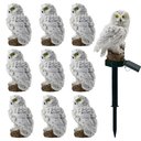 Ver imagem 1 de Coruja Luminaria Solar Luz Led Decorativa Kit 10 Uni Iluminaçao Casa Jardim Quintal Enfeite Luminoso