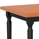 Ver imagem 2 de Mesa de Jantar Udine Preto e Natural 125x80 Fabrispuma