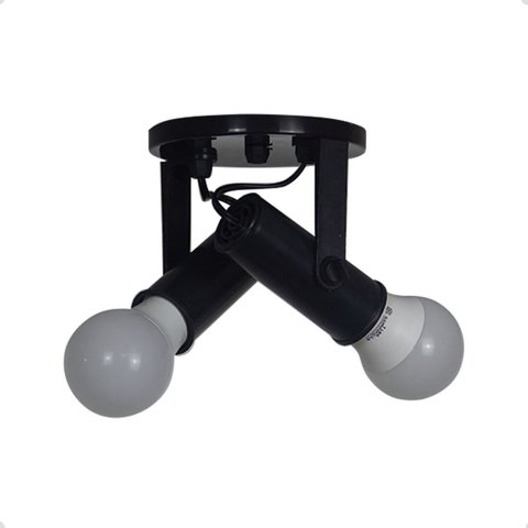 Spot Sobrepor 2 Lâmpadas Soft Direcionavel E-27 110v/220v