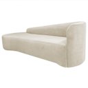 Ver mais imagens de Kit Divã Recamier Orgânico França 220cm Lado Esquerdo e 2 Poltronas Amore Bouclé