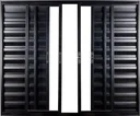 Ver imagem 1 de Janela de Aluminio Veneziana 6 Folhas sem Grade Linha Leve:1,00 X 1,00/preto