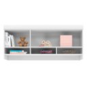 Ver imagem 2 de Módulo Armário Aéreo Ludi 100% MDF com Nicho Decorativo Branco