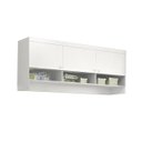 Ver imagem 1 de Módulo Armário Aéreo Ludi 100% MDF com Nicho Decorativo Branco