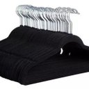 Ver imagem 1 de Kit 100 Cabides de Veludo Slim Antideslizante para Roupas