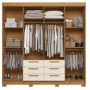 Ver imagem 2 de Guarda Roupa Casal Paranavai 8 Portas 6 Gavetas Cinamomo Areia - Santos Andirá