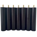 Ver imagem 3 de Kit 7 Pés De Cama Box Baú 20cm Casal Pés De Madeira Kit Pés Palito