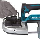 Ver imagem 2 de Serra de Fita 18v sem Fio com Motor Bl Controle Velocidade Iluminação Cortes Frio Dpb183z Makita