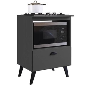 Balcão com Porta Basculante para Forno e Cooktop 4 Bocas Bogotá