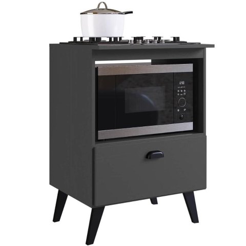 Balcão com Porta Basculante para Forno e Cooktop 4 Bocas Bogotá