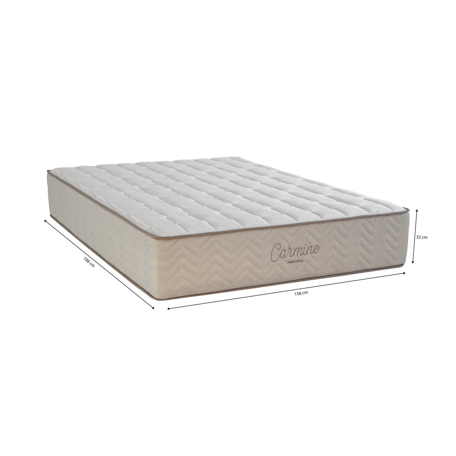 Colchão Queen Kappesberg Misto D33 158x198x32cm Carmine  - 2