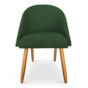 Ver imagem 4 de Kit 02 Cadeiras Jantar Bela Suede Pés Palito Castanho Pallazio