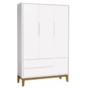 Ver imagem 6 de Jogo de Quarto para Bebê Completo 3 Portas Classic New Branco Fosco com Madeira - Reller