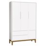 Jogo de Quarto para Bebê Completo 3 Portas Classic New Branco Fosco com Madeira - Reller - 6