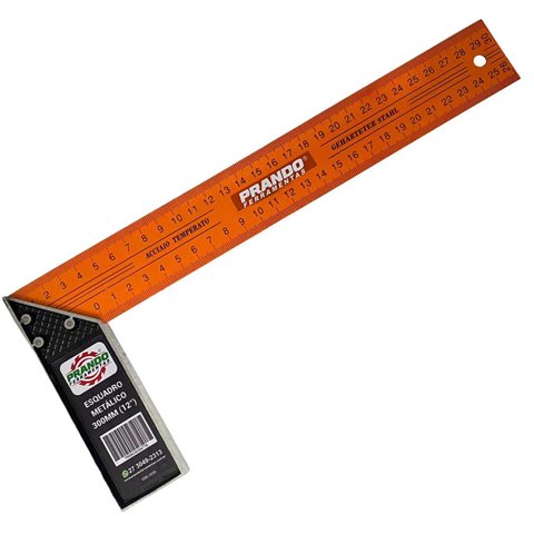 Esquadro 1/2 POL 300 MM Metálico Prando