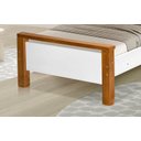 Ver imagem 4 de Cama Infantil Estilo Retro Pés de Madeira Branco com Marrom