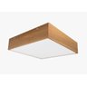 Plafon Box Madeira Louro Freijo 20cm - E.27 - Mdf - 1