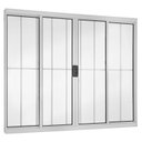 Ver imagem 4 de Janela de Alumínio de Correr 120x200cm com Grade 4 Folhas Central Ecosul Esquadrisul