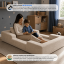 Ver imagem 7 de Cama Montessoriana Infantil Cama Kids Mr Baby + Segurança:Bege