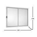 Ver imagem 3 de Janela de Alumínio de Correr 100x120cm 2 Folhas Direita Ecosul Esquadrisul