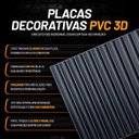 Ver imagem 2 de Painel Ripado PVC Preto 50x50cm  ( 2,5m²)