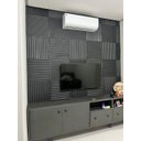 Ver imagem 5 de Painel Ripado PVC Preto 50x50cm  ( 2,5m²)