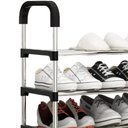 Ver imagem 3 de Estante Organizadora Multiuso 5 Prateleiras Sapateira Modular 15 Pares Lavanderia Rack Multiuso