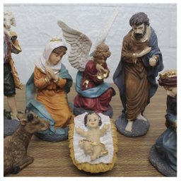 Decoração Enfeite Natal Presépio Natalino Resina 10 Peças - 3
