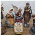 Ver imagem 3 de Decoração Enfeite Natal Presépio Natalino Resina 10 Peças