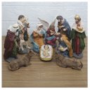 Ver imagem 1 de Decoração Enfeite Natal Presépio Natalino Resina 10 Peças