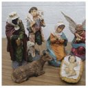 Ver imagem 4 de Decoração Enfeite Natal Presépio Natalino Resina 10 Peças