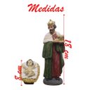 Ver imagem 2 de Decoração Enfeite Natal Presépio Natalino Resina 10 Peças