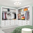 Ver imagem 1 de Closet Casal Duplo Sevilha Premium 18 Gavetas Carioca Móveis
