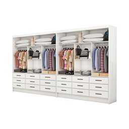Closet Casal Duplo Sevilha Premium 18 Gavetas Carioca Móveis - 3
